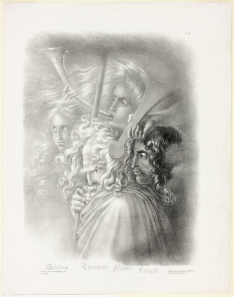 Galvina, from Collection of Study Heads, 1821, Hyacinth Aubry-Lecomte  (French, 1787-1858), after