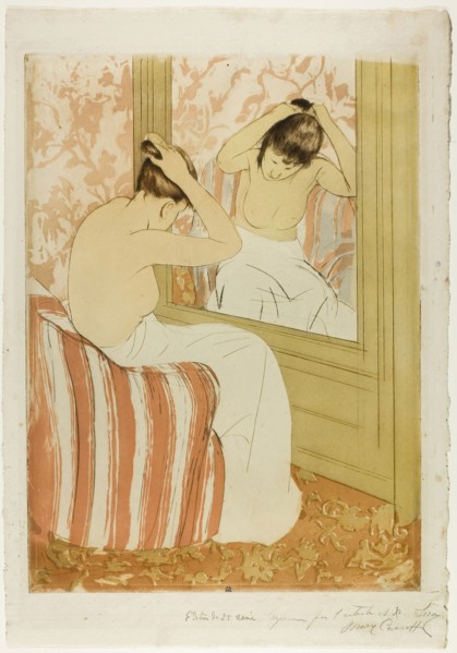 The Coiffure, 1890–91, Mary Cassatt (American, 1844-1926), printed with Leroy (French, active