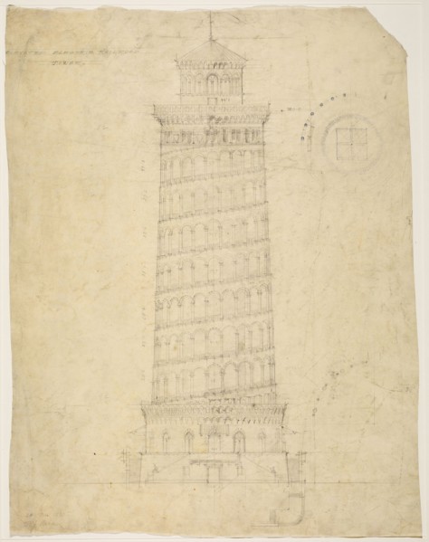 World’s Columbian Exposition Elevated Electric Railroad Tower, Chicago, Illinois, Elevation, 1892,