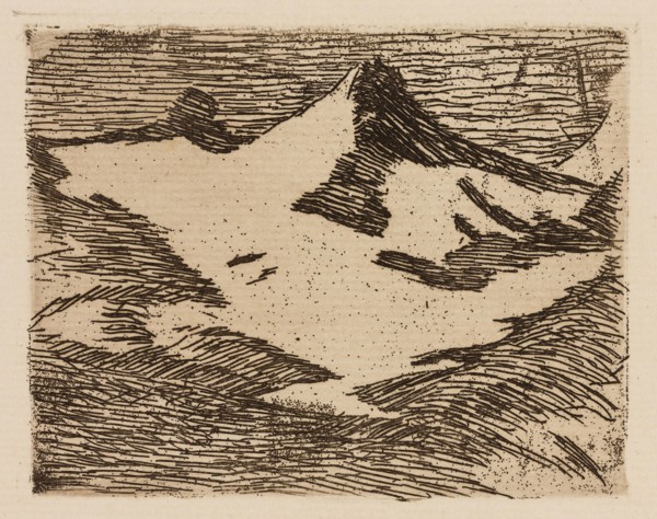The Mountain, plate 2 from Le Fleuve, 1874, Édouard Manet (French, 1832-1883), written by Charles