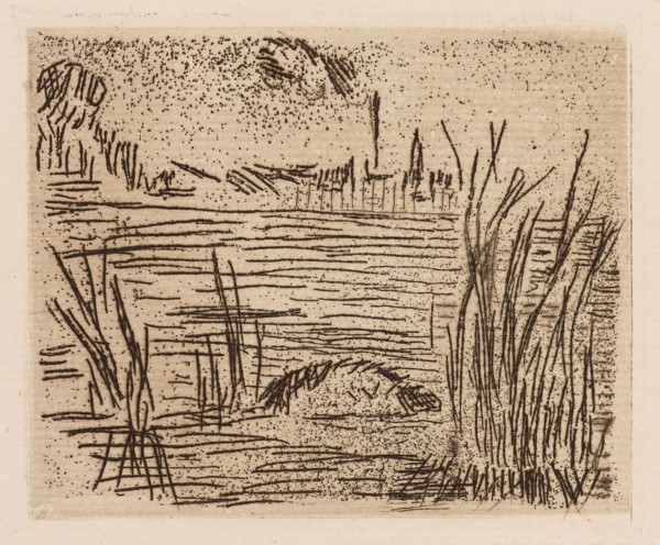 The River in the Plain, plate 4 from Le Fleuve, 1874, Édouard Manet (French, 1832-1883), written by
