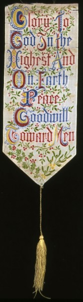 Bookmark with Tassel, 19th century, Thomas Stevens (English, 1828–1888), England, Coventry,