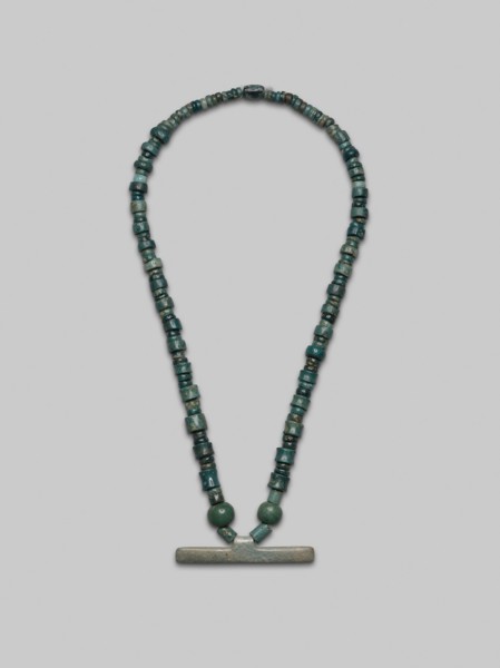Beaded Necklace with Bar Pendant, A.D. 300/700, Nicoya, Nicoya, Guanacaste province, Costa Rica,