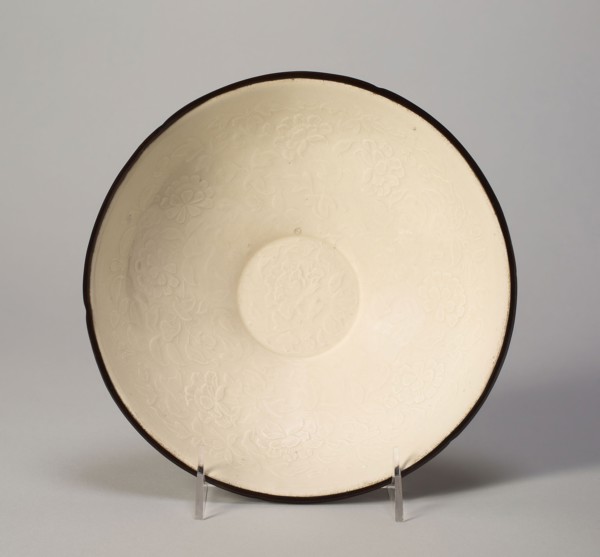 Bowl with Boys Playing amid Peony Flowers, Jin dynasty (1115–1234), 12th century, China, Ding ware,