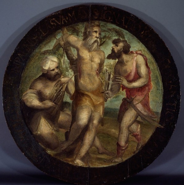 Saint Ignatius of Antioch Disemboweled by Trajan’s Torturers, 1525/27, Domenico Beccafumi, Italian,