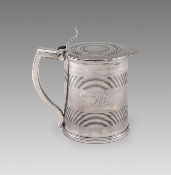 Tankard, 1783/94, John Owen, American, active 1804–1831, Philadelphia, Philadelphia, Silver, 19.1 ×