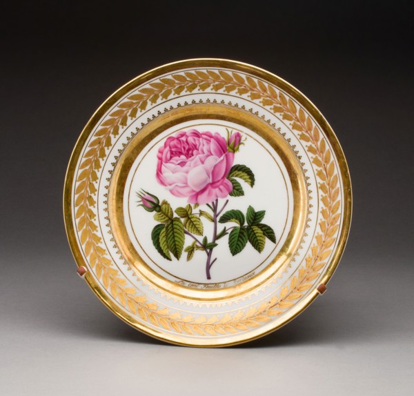 Dessert Plate, 1826, Prince Iusupov Porcelain Factory, Russian, 1814-1831, Moscow, Hard-paste
