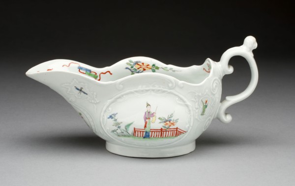 Sauceboat, c. 1755, Worcester Porcelain Factory, Worcester, England, founded 1751, Worcester,