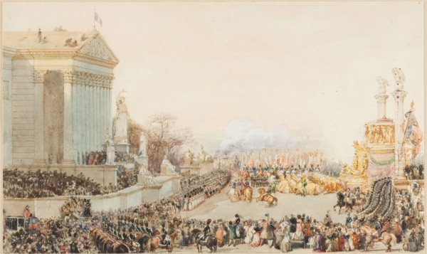 The Translation of the Ashes of Napoleon: 15 December, 1840, c. 1842, Eugène L. Lami, French,