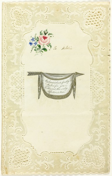 My Heart Beats Fondly (Valentine), 1850/59, Joseph Addenbrooke, English, 19th century, England,