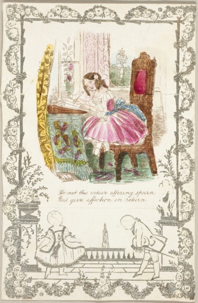 Do Not this Votive Offering Spurn (valentine), 1850/59, Unknown Artist, American or English, 19th