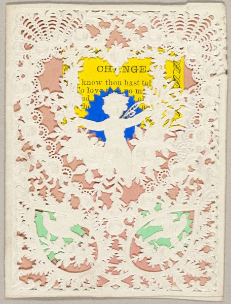 Change (valentine), c. 1850, Unknown Artist, American or English, 19th century, United States,