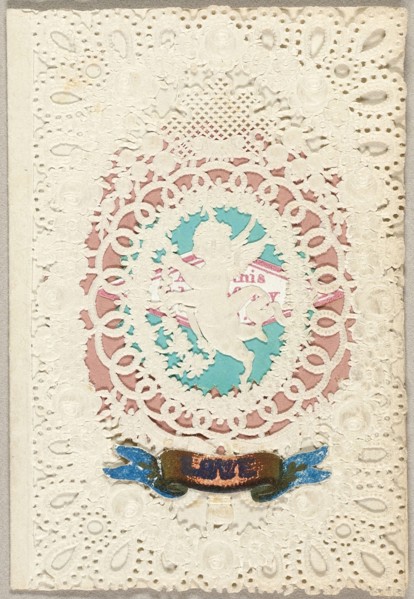 Love (Valentine), c. 1850, G. Ingram, English, 19th century, England, Collaged elements on cut and