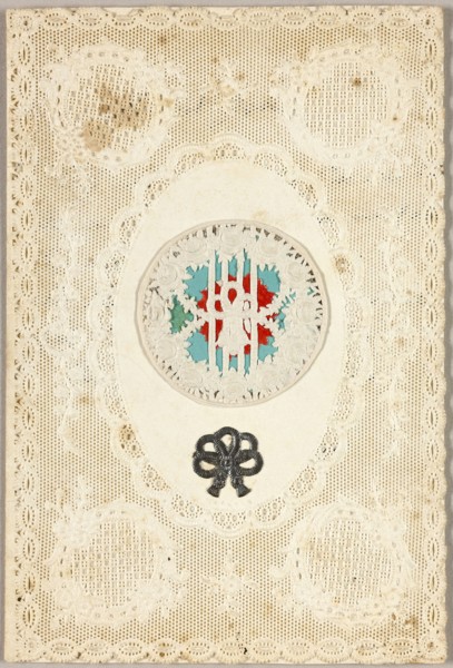 Untitled Valentine (Wreath with Rope Tie), c. 1850, Joseph Mansell, English, 19th century, England,