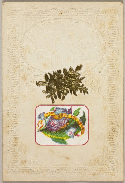 How Sweet You Are (Valentine), c. 1840, Unknown Artist, American or English, 19th century, United