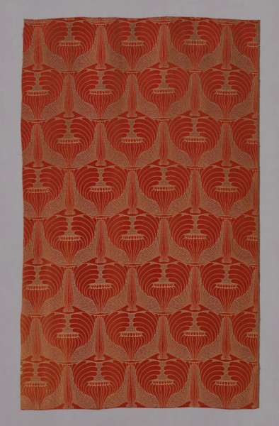 Mohnköpfe (Poppyheads) (Dress or Furnishing Fabric), 1900, Designed by Koloman Moser (Austrian,