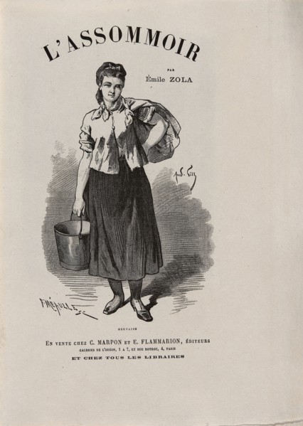 L’Assommoir, 1878, Various artists, written by Émile Zola (French, 1840-1902), published by Marpon