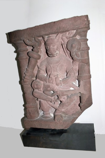 Man-Lion Incarnation of God Vishnu (Narasimha) Disemboweling King Hiranykashipu, 10th/11th century,