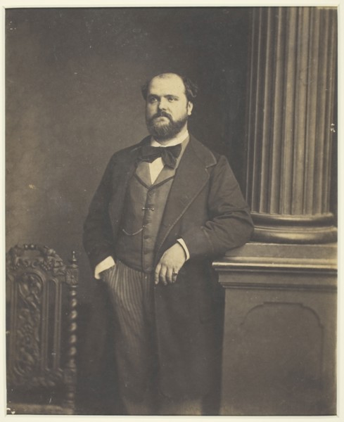 Untitled (Man Standing, en Face), 1855/1869, Antoine Samuel Adam-Salomon, French, 1811–1881,