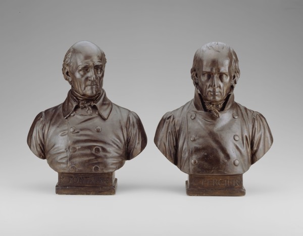 Bust of Pierre François Leonard Fontaine, 1839, Louis Messidor Lebon Petitot, French, 1794-1862,