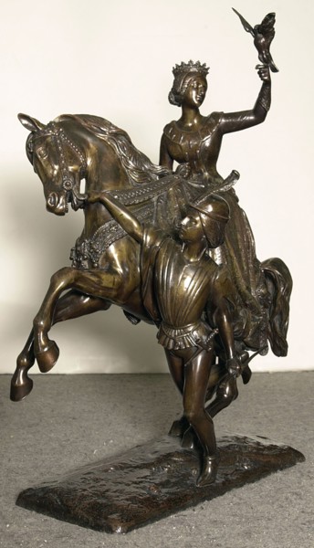 Mary of Burgundy, modeled before 1844 (early cast c. 1850), Jean-Auguste Barre, French, 1811-1896,
