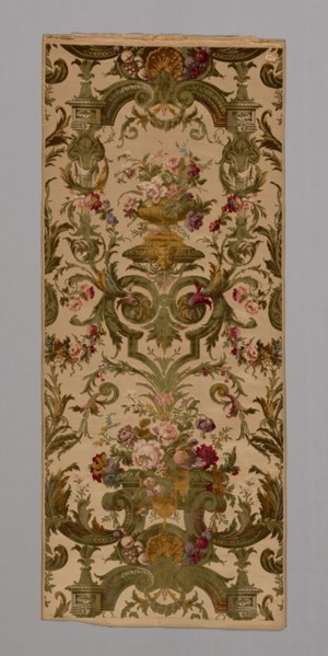 Panel, 1860/80, Produced by Mathevon et Bouvard, 1810–1895, France, Lyon, Lyon, Silk and cotton,