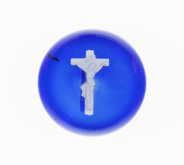 Paperweight, Mid 19th century, European, Europe, Glass, Diam. 7 cm (2 3/4 in.)