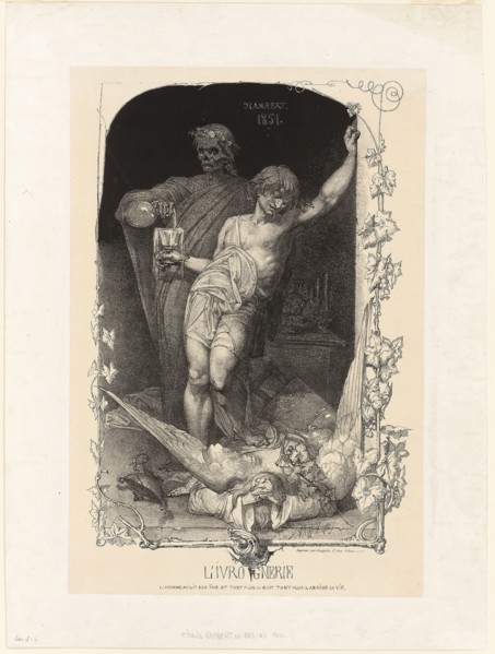 Drunkenness, 1851, Charles Rambert (French, c. 1836-1867, died before 1899), printed by Kaeppelin,