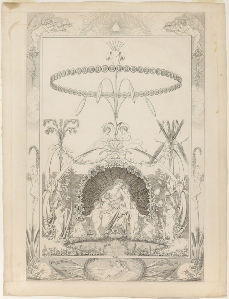 Day, 1803/05, Phillip Otto Runge, German, 1777-1810, Germany, Etching and engraving on cream wove