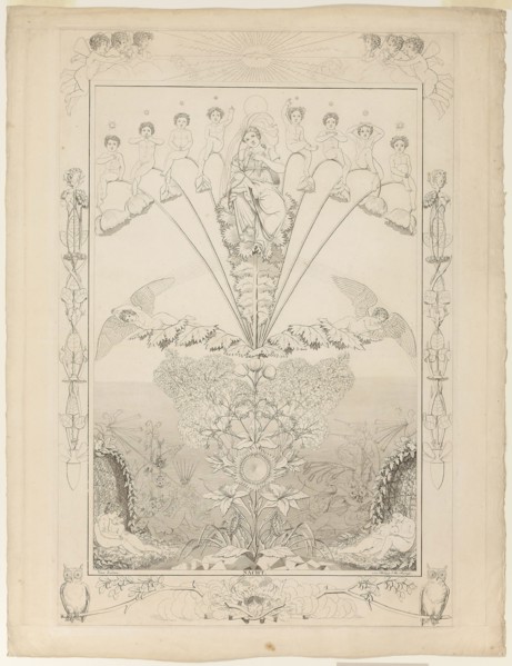 Night, 1803/05, Phillip Otto Runge, German, 1777-1810, Germany, Etching and engraving on paper, 689