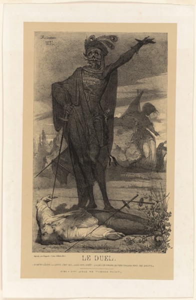 The Duel, 1851, Charles Rambert (French, c. 1836-1867, died before 1899), printed by Kaeppelin,