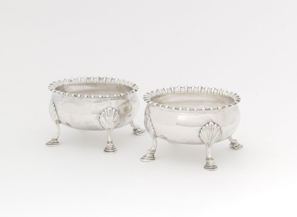 Pair of Salts, 1765/85, Thomas Shields, American, 1742–1819, Philadelphia, Philadelphia, Silver, Ea