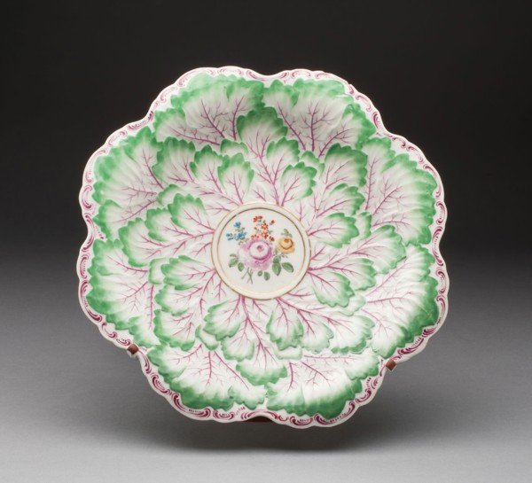 Dish, c. 1765, Worcester Porcelain Factory, Worcester, England, founded 1751, Worcester, Soft-paste