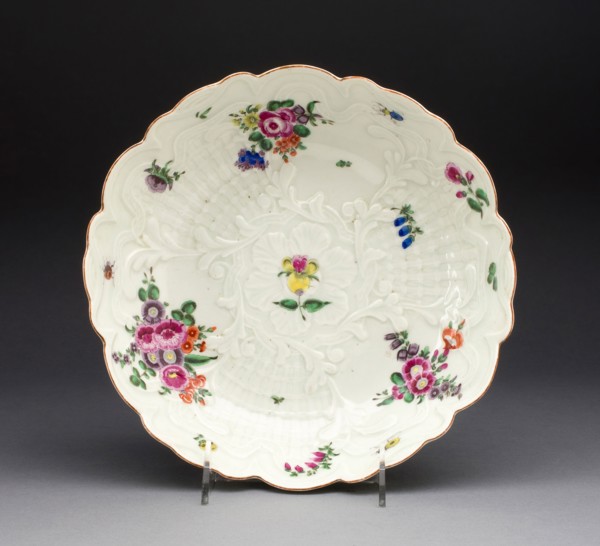 Dish, c. 1760, Worcester Porcelain Factory, Worcester, England, founded 1751, Worcester, Soft-paste