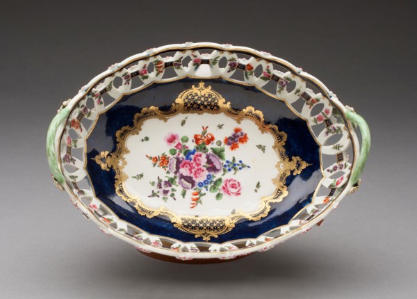Basket, c. 1770, Worcester Porcelain Factory, Worcester, England, founded 1751, Worcester,