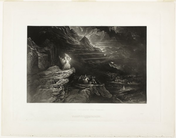 Moses Breaketh The Tables, from Illustrations of the Bible, 1833/34, John Martin, English,