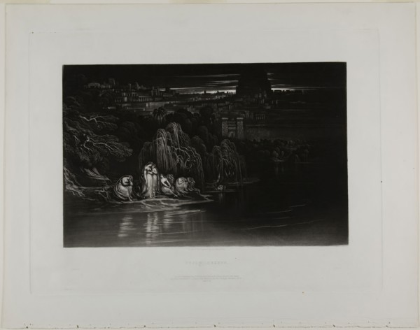 Psalm CXXXVII, from Illustrations of the Bible, 1835, John Martin, English, 1789-1854, England,