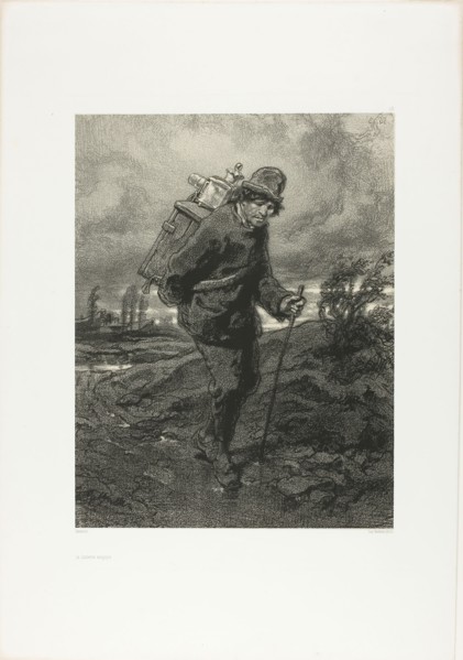 The Magic Lantern, 1854, Paul Gavarni, French, 1804-1866, France, Lithograph in black on cream