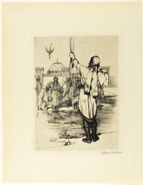 The Bowman, frontispiece from The Epic of Kings, Stories Retold from Firdusi, 1882, Sir Lawrence