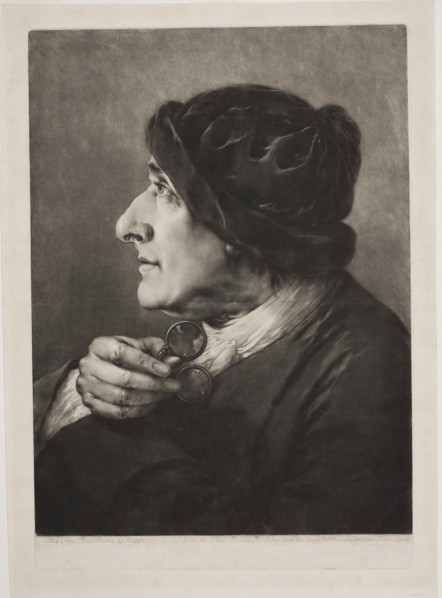 Old Man with Spectacles, from Life-Sized Heads, 1760, Thomas Frye, Irish, 1710-1762, Ireland,