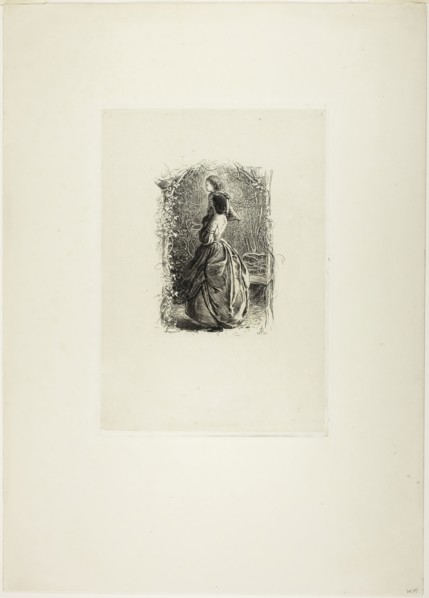 Happy Springtime, 1860, Sir John Everett Millais, English, 1829-1896, England, Etching on ivory