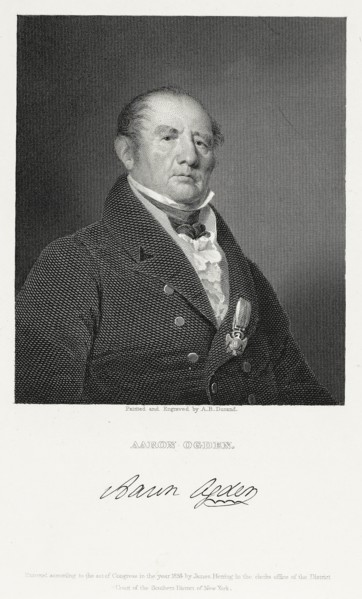 Aaron Ogden, 1834, Asher Brown Durand, American, 1796-1886, United States, Engraving on ivory wove
