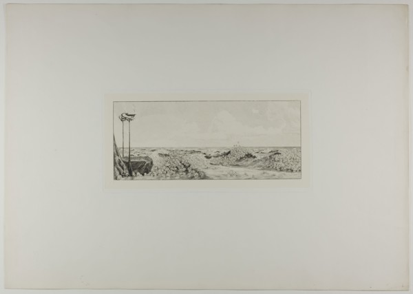Homage, plate six from A Glove, 1881, Max Klinger, German, 1857-1920, Germany, Etching on ivory