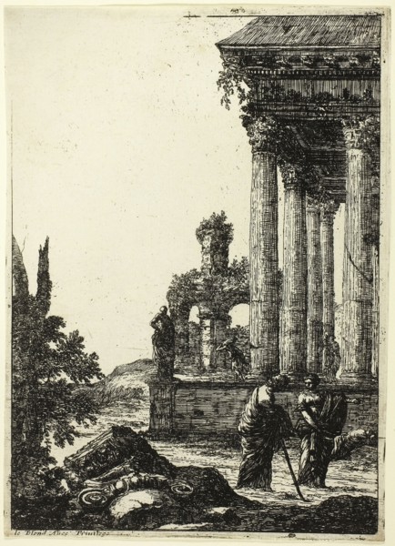 A Young Woman Giving Directions to a Person, n.d., Jean Le Pautre, French, 1618-1682, France,