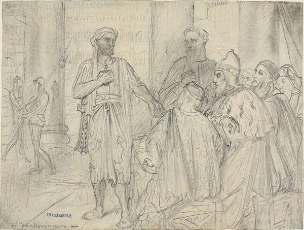 Othello’s Speech to the Senators of Venice, c. 1844, Théodore Chassériau, French, 1819-1856,