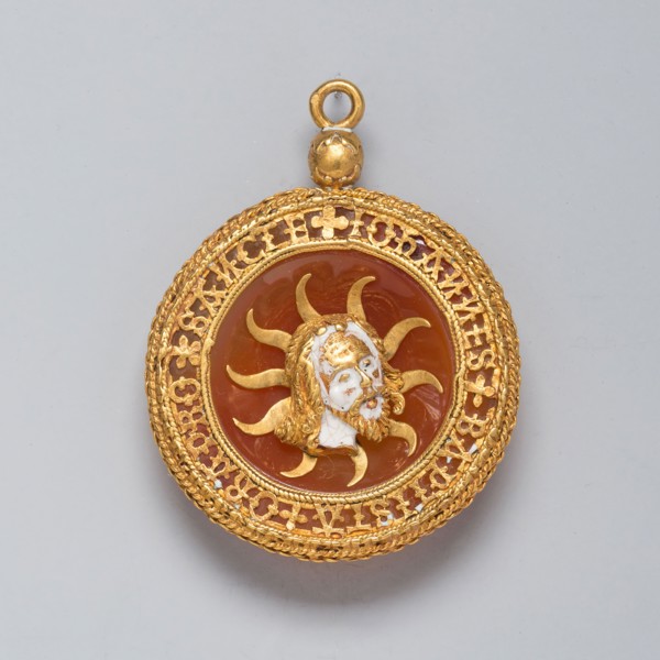Hat Badge with the Head of Saint John the Baptist Adapted as a Pendant, c. 1500, French, France,