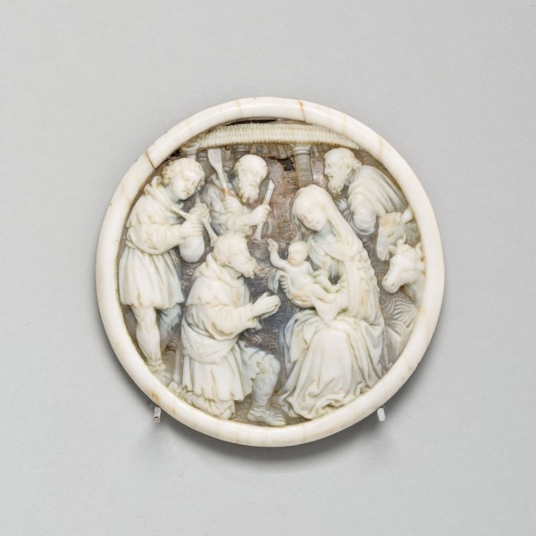 Plaque with Adoration of the Shepherds, first third of the 16th century, French (Paris?) or