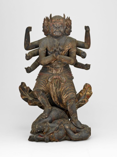 Gozanze Myo-o, 1680, Nakabayashi Gennai, Japanese, active 1650/1700, Japan, Wood with polychromy,