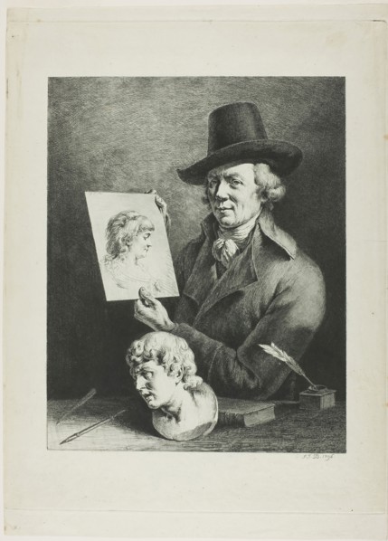 Self-Portrait, 1796, Jean-Jacques de Boissieu, French, 1736-1810, France, Etching and drypoint in
