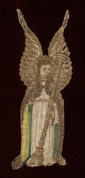 Fragment, 15th century, England, France,or Italy, England, Linen, plain weave, embroidered with